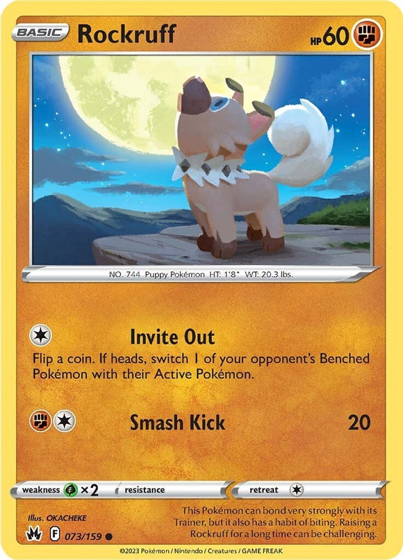 Rockruff (073/159) [Espada y escudo: Corona Zenith] 