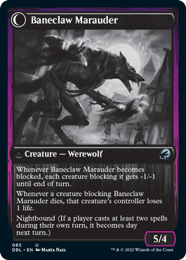 Baneblade Scoundrel // Baneclaw Marauder [Innistrad: Double Feature] - 0