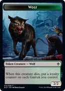 Wolf // Food (15) Double-Sided Token [Throne of Eldraine Tokens]-1