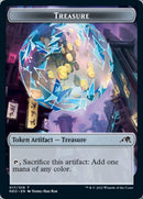Spirit (002) // Treasure Double-Sided Token [Kamigawa: Neon Dynasty Tokens]-2