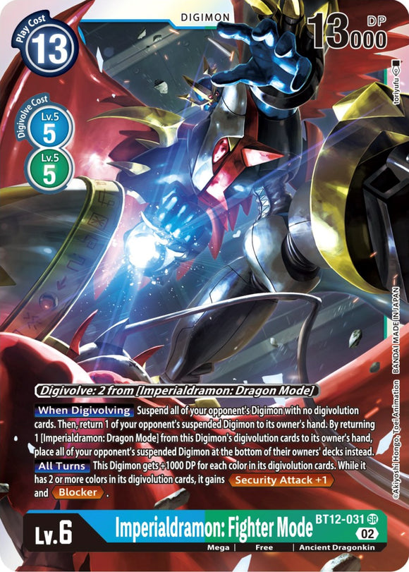 Imperialdramon: modo luchador [BT12-031] [A través del tiempo] 