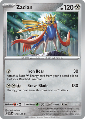 Zacian (136/182) [Scarlet &amp; Violet: Grieta de la paradoja] 