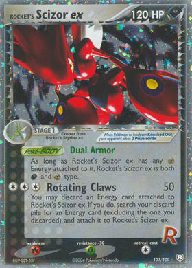 Ex Scizor de Rocket (101/109) [EX: El Equipo Rocket regresa] 