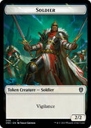 Soldier (008) // Angel Double-Sided Token [Phyrexia: All Will Be One Commander Tokens]-1