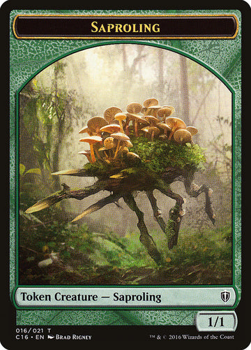 Bird (002) // Saproling (016) Double-Sided Token [Commander 2016 Tokens] - 0