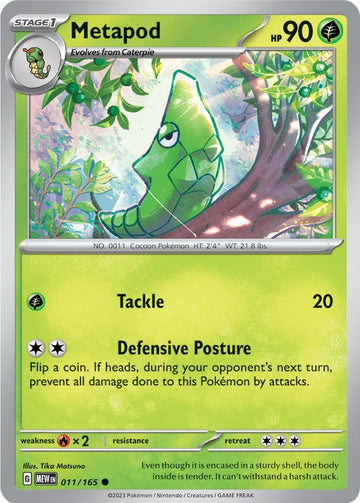 Metapod (011/165) [Escarlata y Violeta: 151] 