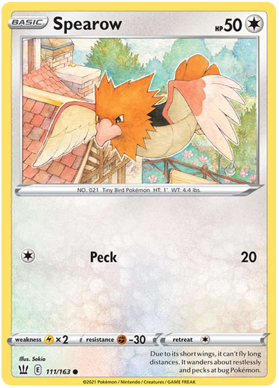 Spearow (111/163) [Espada y escudo: estilos de batalla] 