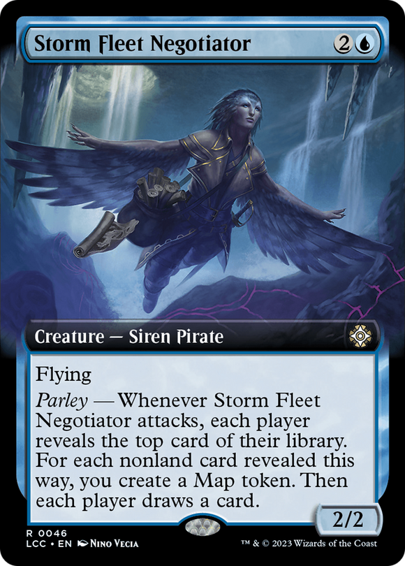 Negociador de la Flota de la Tormenta (ilustración ampliada) [Comandante de Las Cavernas Perdidas de Ixalan] 