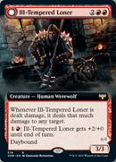 Solitario de mal carácter // Vengador de la manada aulladora (ilustración ampliada) [Innistrad: Crimson Vow] -1