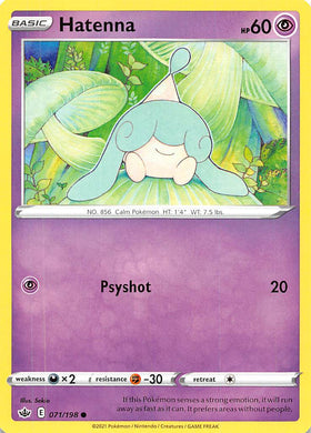 Hatenna (071/198) [Espada y escudo: reinado escalofriante] 
