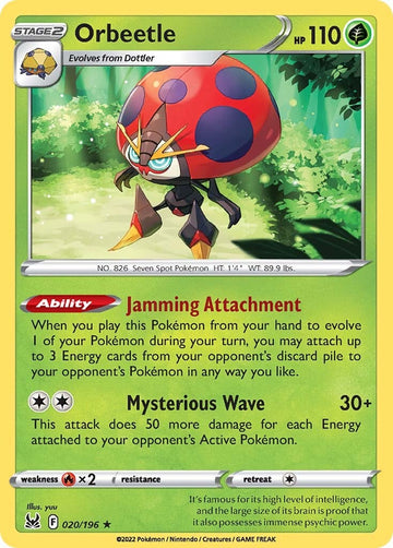 Orbeetle (020/196) [Espada y escudo: origen perdido] 