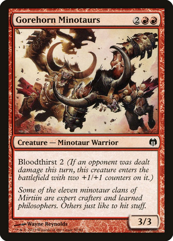 Minotauros de cuerno sangriento [Duel Decks: Heroes vs. Monsters] 