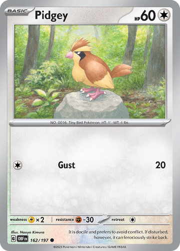 Pidgey (162/197) [Scarlet &amp; Violet: Llamas de obsidiana] 
