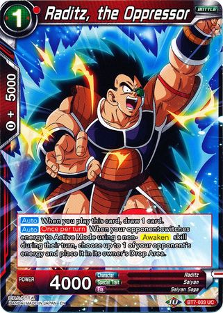 Raditz, el opresor (BT7-003) [El asalto de los saiyajin] 