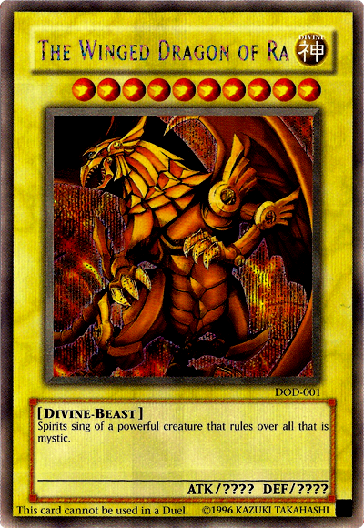 El dragón alado de Ra [DOD-001] Prismático Secreto Raro 