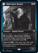Malevolent Hermit // Benevolent Geist [Innistrad: Double Feature]-1