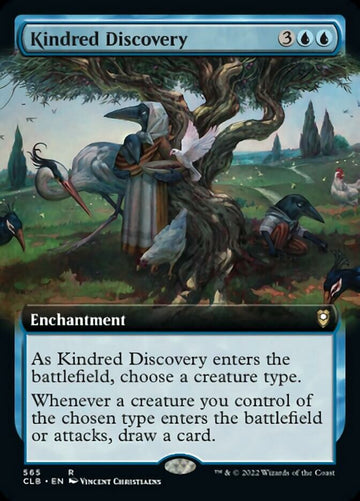 Descubrimiento de Kindred (ilustración ampliada) [Commander Legends: Battle for Baldur's Gate] 
