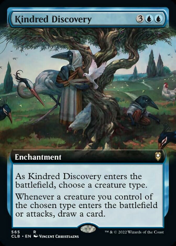 Descubrimiento de Kindred (ilustración ampliada) [Commander Legends: Battle for Baldur's Gate] 
