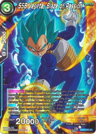 SSB Vegeta, Llamarada de Pasión (BT10-040) [El ascenso del guerrero al unísono] 
