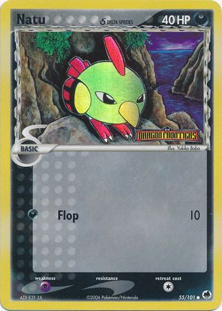 Natu (55/101) (Especie Delta) (Estampada) [EX: Dragon Frontiers] 