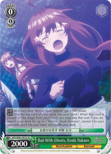 Bad With Ghosts, Itsuki Nakano (5HY/W83-TE74 TD) [Las quintillizas por excelencia] 
