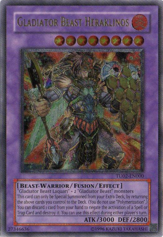 Bestia Gladiador Heraklinos [TU02-EN000] Última Raro 