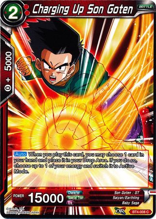 Cargando a Son Goten (BT4-008) [Guerra colosal] 