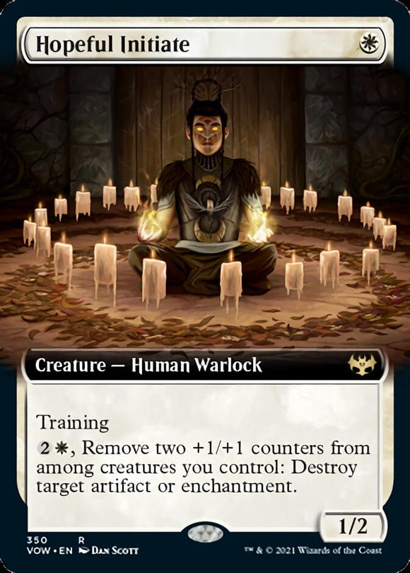 Iniciado esperanzado (ilustración ampliada) [Innistrad: Crimson Vow] 