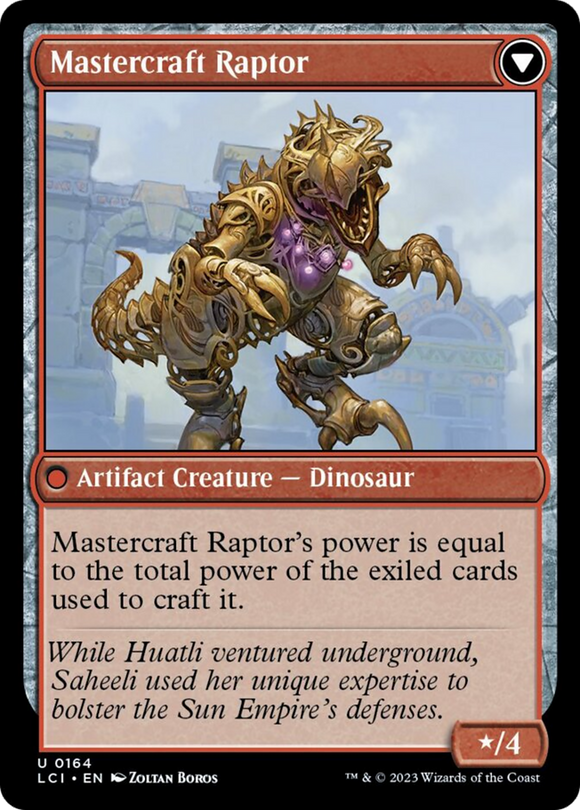 El enrejado de Saheeli // Raptor maestro [Las cavernas perdidas de Ixalan] 