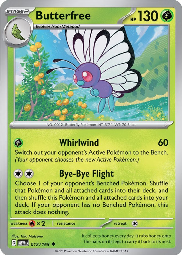 Butterfree (012/165) [Escarlata y Violeta: 151] 