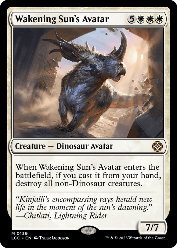 El avatar del Sol que despierta [Las cavernas perdidas del comandante de Ixalan] 