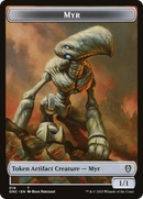 Myr // Thopter Double-Sided Token [Phyrexia: All Will Be One Commander Tokens]-1