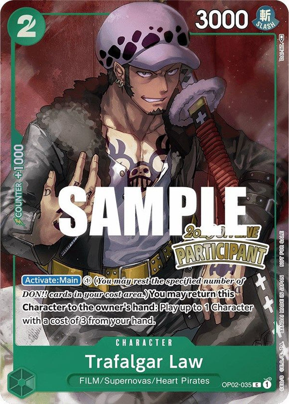 Trafalgar Law (Offline Regional 2023) [Participante] [Tarjetas de promoción de One Piece] 