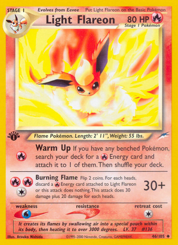 Flareon ligero (46/105) [Neo Destiny 1.ª edición] 