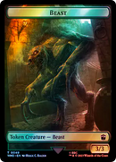 Dalek // Beast Double-Sided Token (Surge Foil) [Doctor Who Tokens]-2