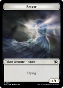 Spirit (9) // Treasure Double-Sided Token [March of the Machine Commander Tokens]-1