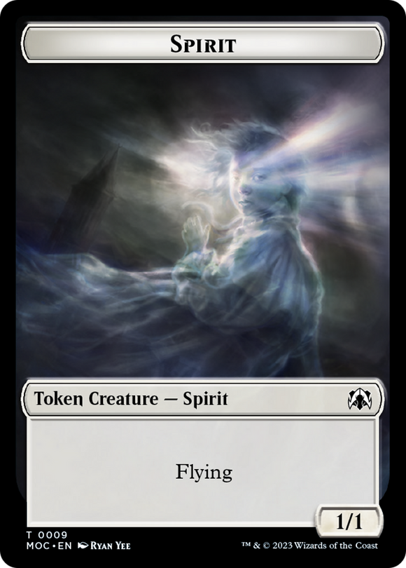 Spirt (9) // Ficha de tesoro de doble cara [Fichas de comandante de March of the Machine] 