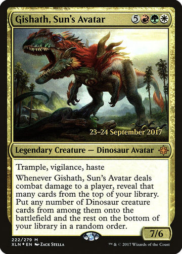 Gishath, avatar del sol [Promociones de presentación de Ixalan] 