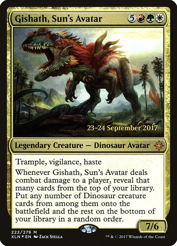 Gishath, avatar del sol [Promociones de presentación de Ixalan] 