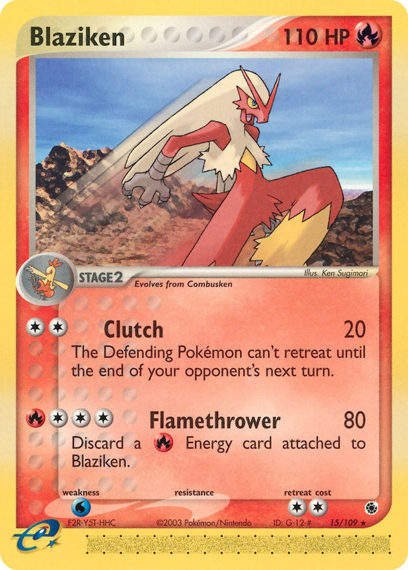 Blaziken (15/109) [EX: Rubí y Zafiro] 