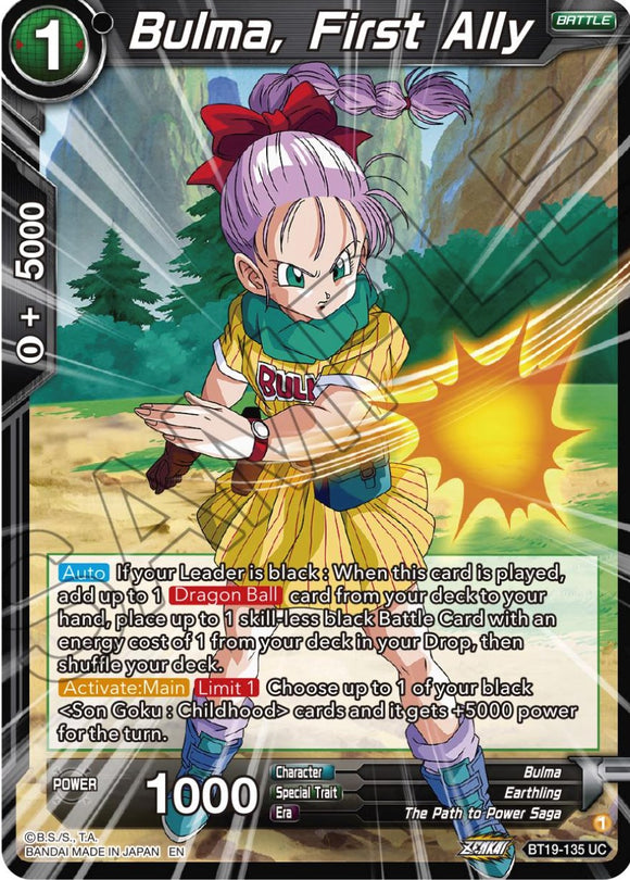 Bulma, primera aliada (BT19-135) [Ambición del luchador] 