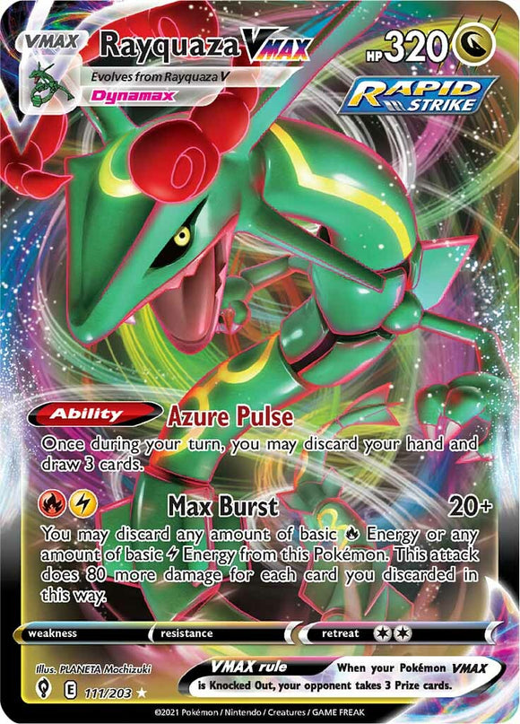 Rayquaza VMAX (111/203) [Espada y escudo: Cielos evolutivos] 