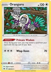 Oranguru (148/202) (Exclusivo de la baraja temática) [Sword &amp; Shield: Base Set] 