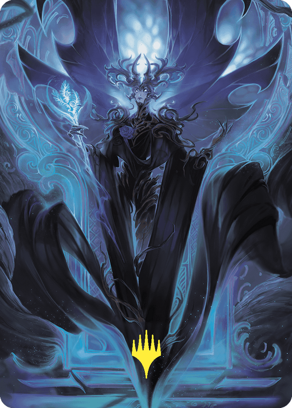 Tarjeta de arte de Talion, el Señor Bondadoso (símbolo de Planeswalker con sello dorado) [Serie de arte Wilds of Eldraine] 