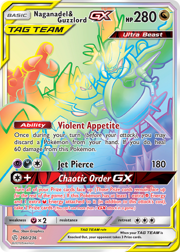 Naganadel y Guzzlord GX (260/236) [Sol y Luna: Eclipse Cósmico] 