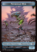 Elemental (0021) // Phyrexian Myr Double-Sided Token [Secrets of Strixhaven Commander Tokens]-2