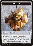 Daretti, emblema de Scrap Savant // Ficha de doble cara de Thopter [Fichas de Commander 2016] -1