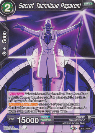 Técnica secreta Paparoni (DB2-140) [Multiverso Divino] 