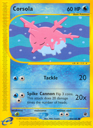 Corsola (102/165) [Expedición: conjunto básico] 