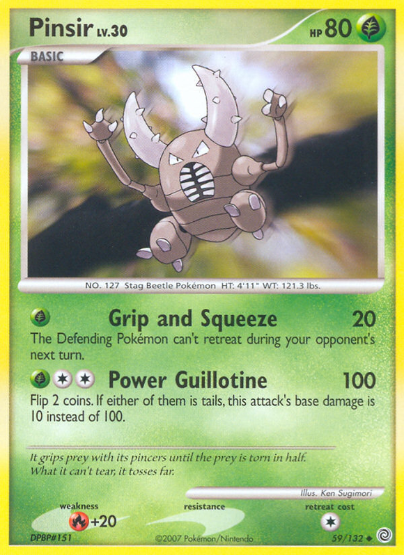 Pinsir (59/132) [Diamante y Perla: Maravillas secretas] 